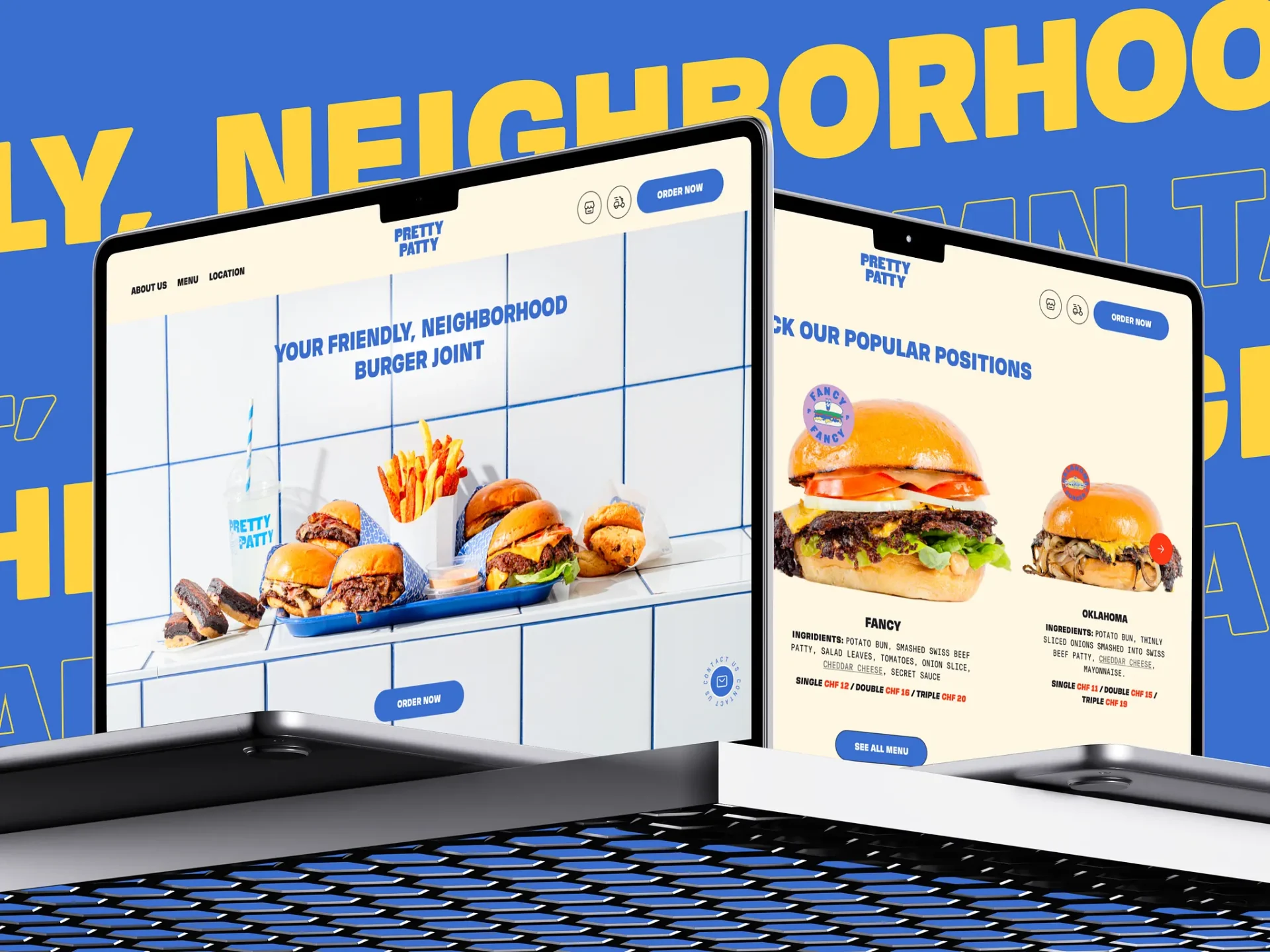 Pretty Patty - Restaurant Website