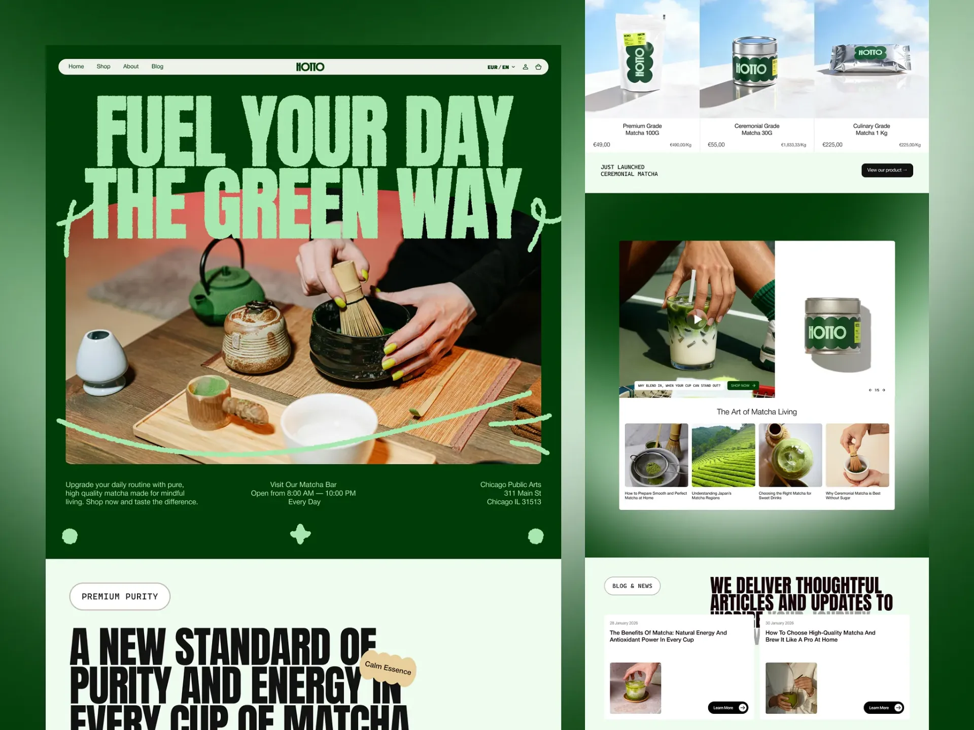 Hotto Matcha - Food Brand